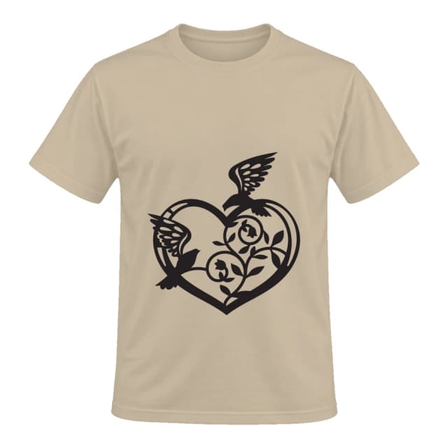 T-shirt — Cœur en dentelle